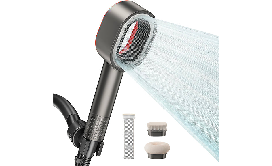 SOLEA - Pommeau de douche filtrant anti-chlore & calcaire