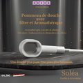 SOLEA - Pommeau de douche filtrant anti-chlore & calcaire